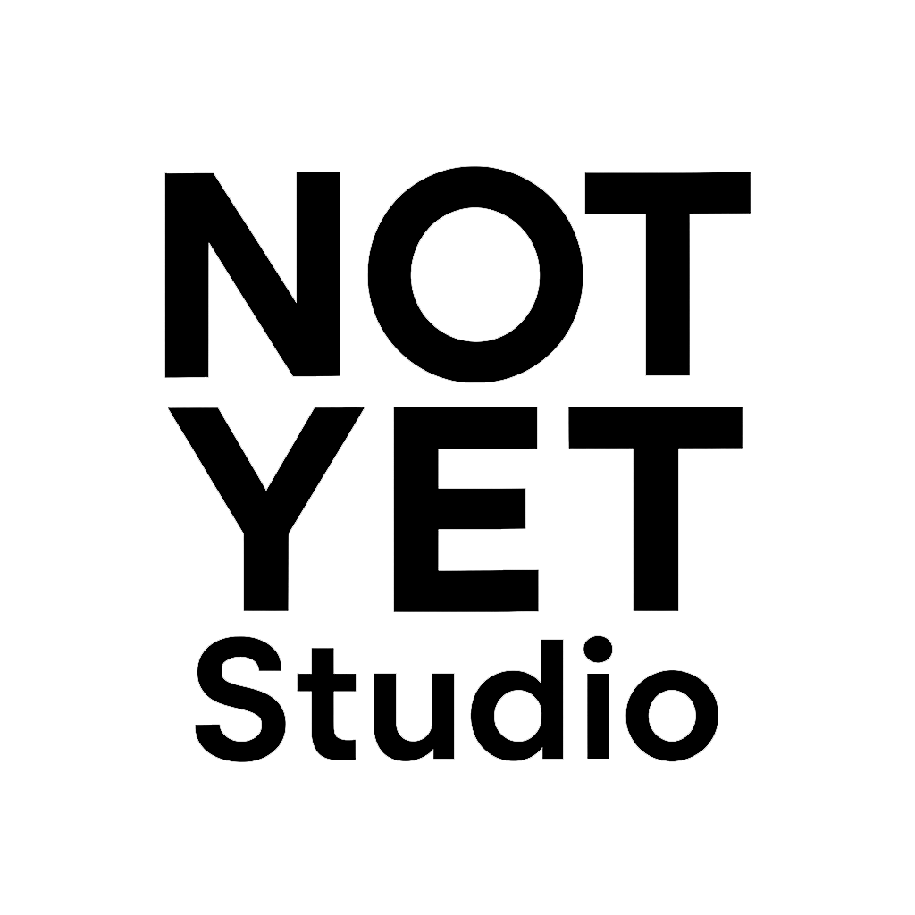 NOT YET Studio logo (black on white)